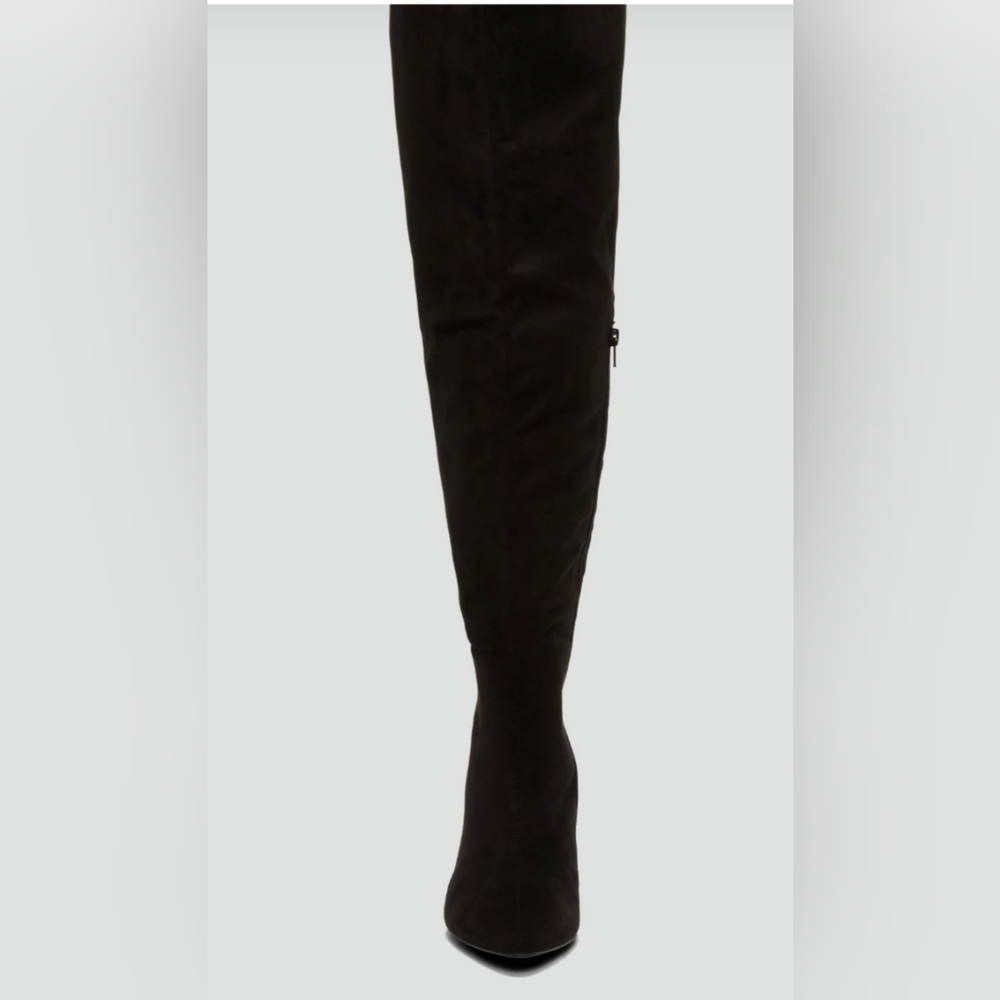 Faux Suede Over the Knee Boots Size 12 Wide, 13 Wide and 14 Wide - Picture 4 of 5